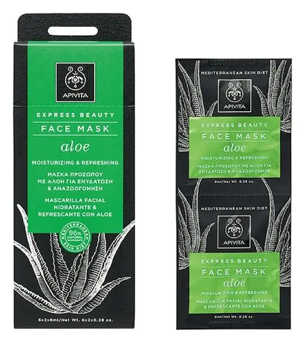 Apivita Natural Cosmetics Express Beauty Face Mask - Aloe