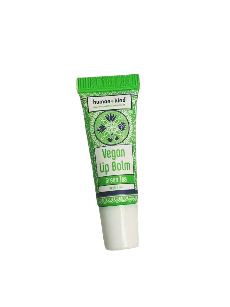human+kind Vegan Lip Balm Green Tea