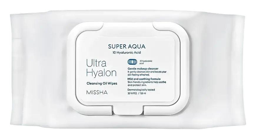 Missha Super Aqua Ultra Hyalron Cleansing Oil Wipes