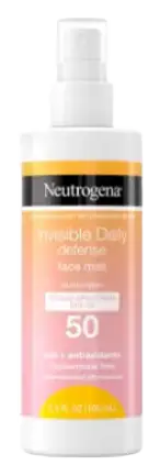 Neutrogena Invisible Daily Defense Sunscreen Face Mist SPF 50