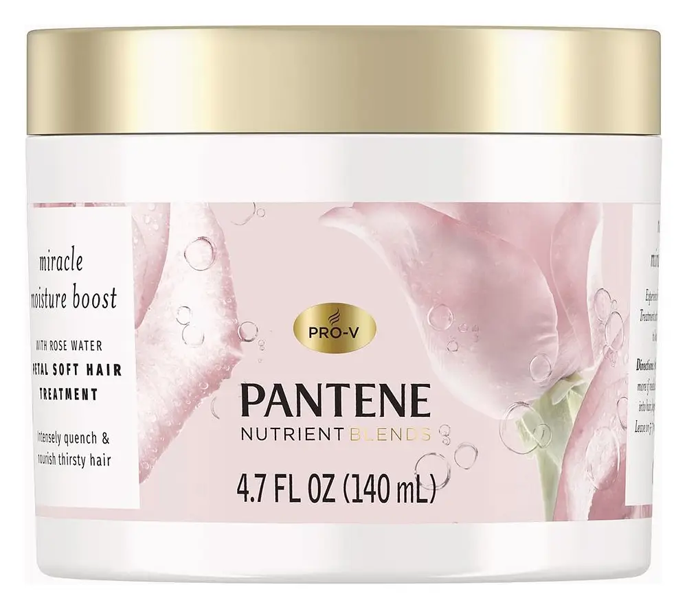 Pantene Nutrient Blends Miracle Moisture Boost Rose Water Petal Soft Hair Treatment