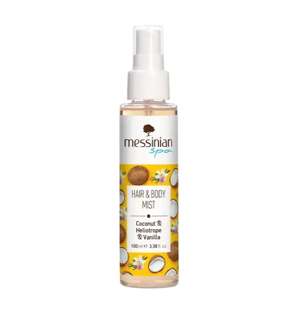 Messinian Spa Hair & Body Mist Coconut, Heliotrope & Vanilla