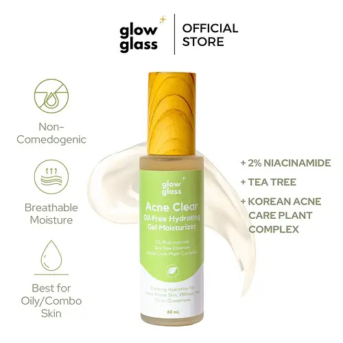 Glow Glass Acne Clear Oil-Free Hydrating Gel Moisturizer