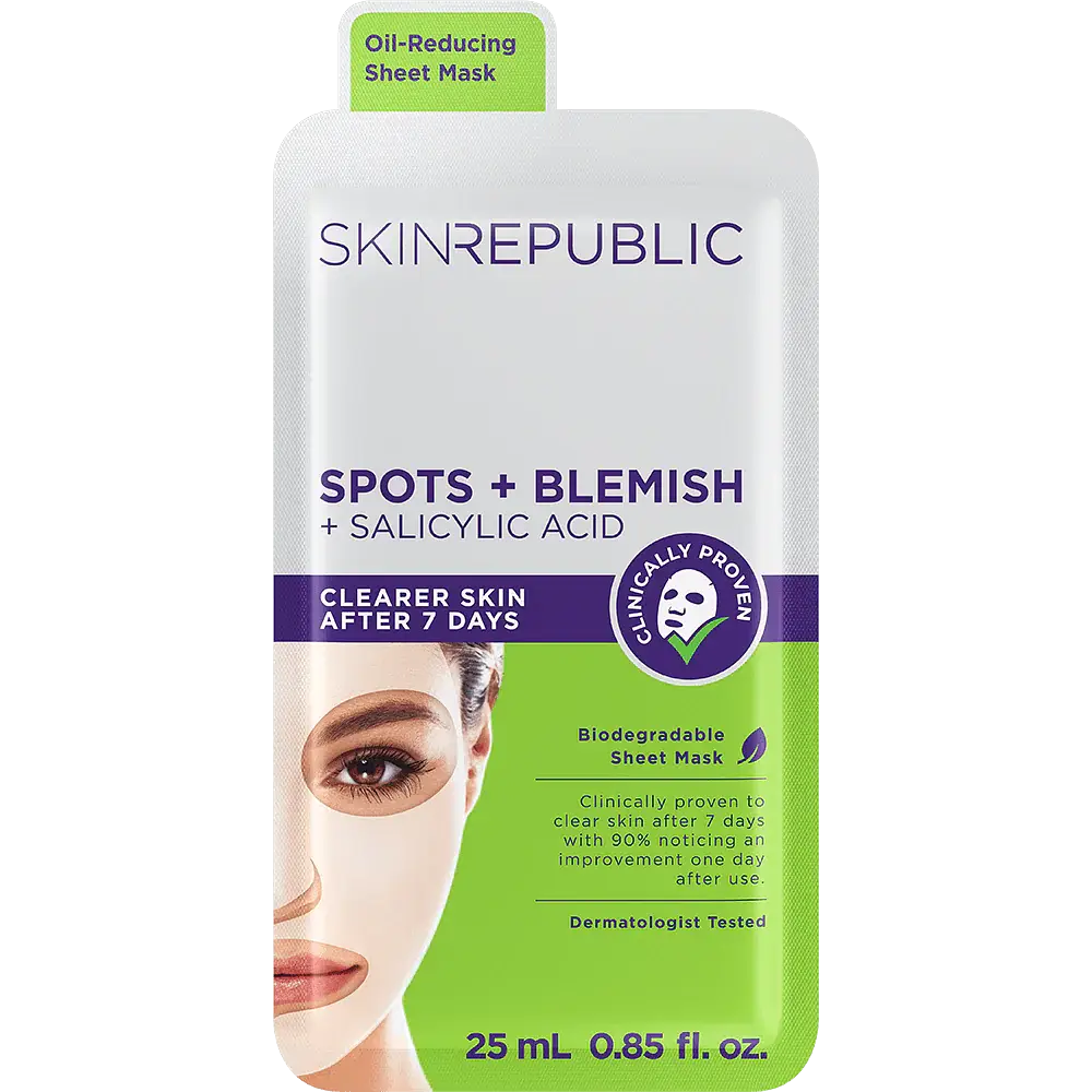 Skin Republic Biodegradable Sheet Mask Spots + Blemish + Salicylic Acid