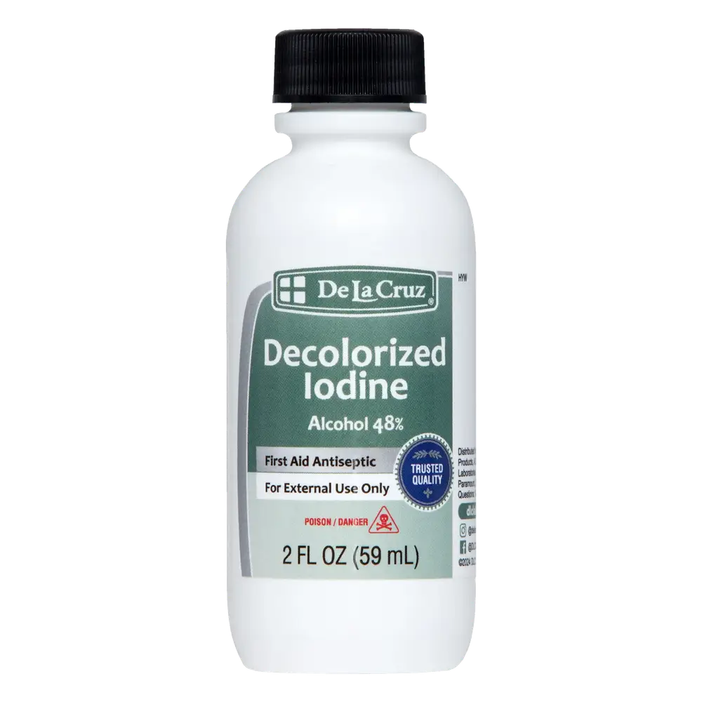 De La Cruz Decolorized Iodine First Aid Antiseptic