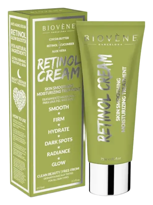 Biovène Barcelona Retinol Cream Skin Soothing Moisturising Treatment