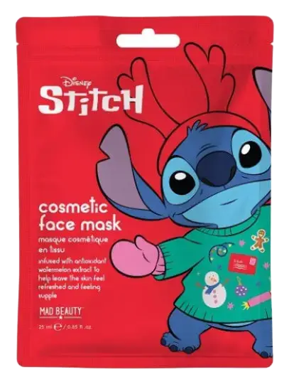 Mad Beauty Disney Stitch At Christmas Face Mask