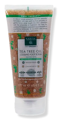 Earth Therapeutics Tea Tree Oil Cooling Foot Scrub