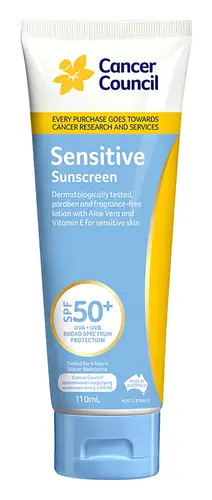 Cancer Council Sensitive Sunscreen SPF50+