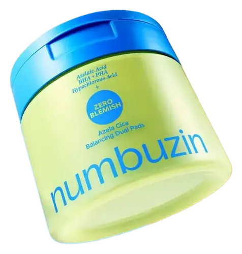 Numbuzin Zero Blemish Azela Cica Balancing Dual Pads