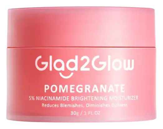 Glad2Glow Pomegranate 5% Niacinamide Brightening Moisturizer