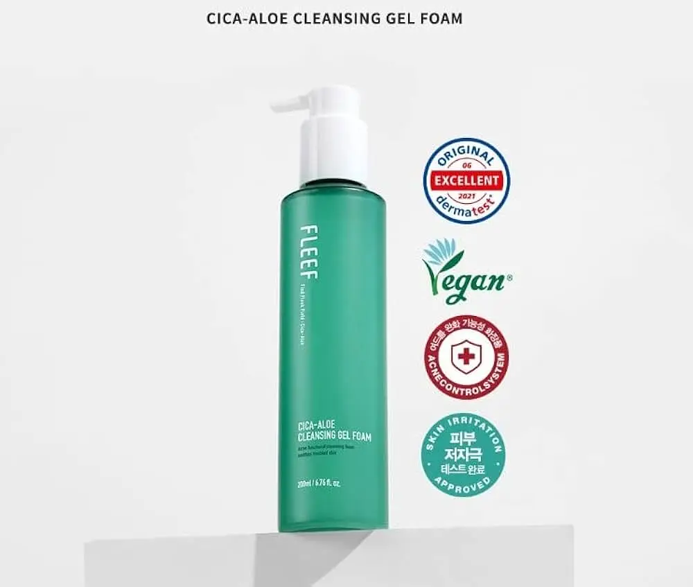 Fleef Cica-Aloe Cleansing Gel Foam