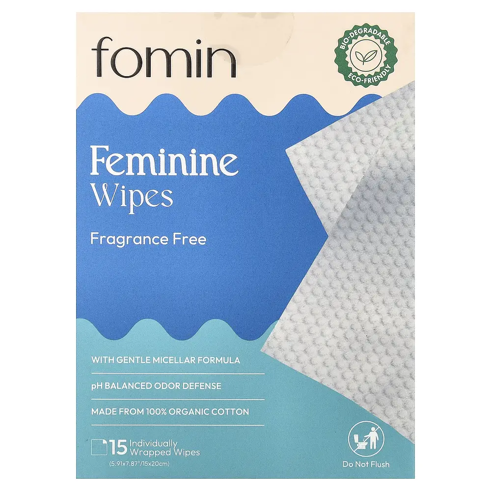 Fomin Feminine Wipes Fragrance Free