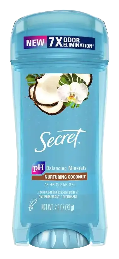 Secret Fresh Clear Gel Antiperspirant Deodorant Nurturing Coconut