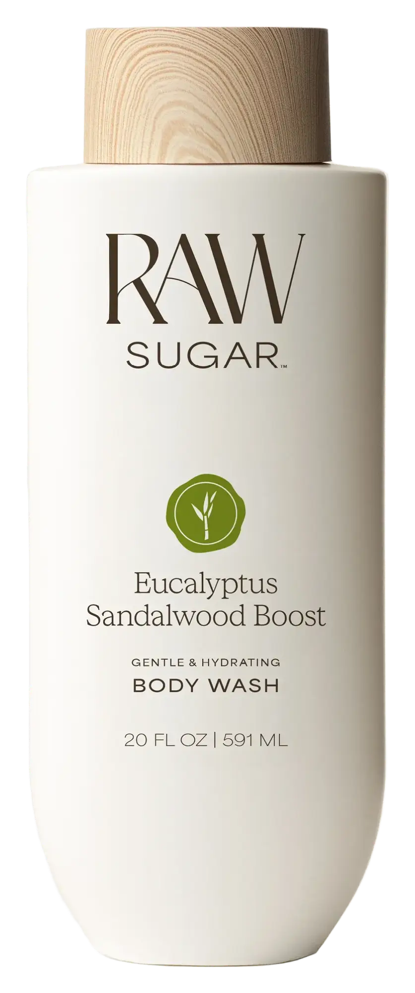 Raw Sugar Gentle & Hydrating Body Wash Eucalyptus Sandalwood Boost