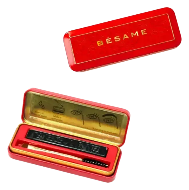 Besame Cosmetics 1930 Cake Mascara, Eyeliner, & Brow Definer