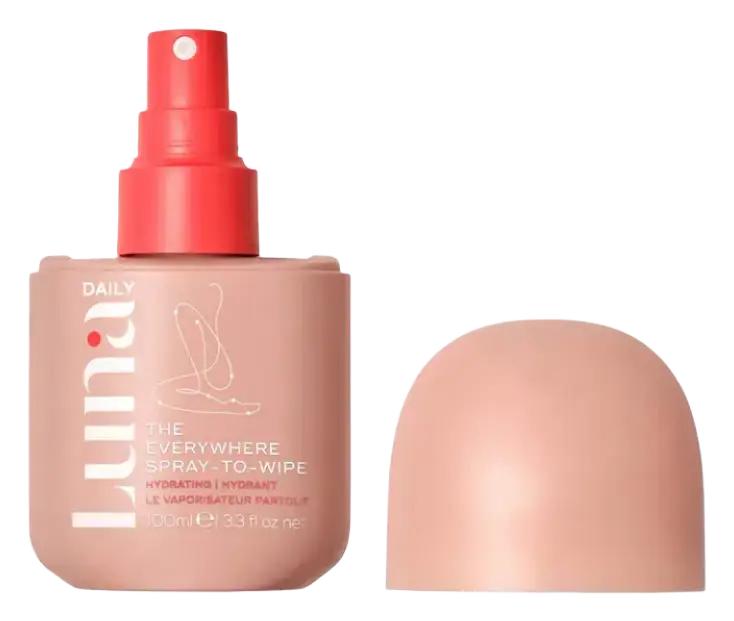 Luna Daily The Hydrating Everywhere Spray-To-Wipe - With Prebiotics, Vitamins C & E, Omegas