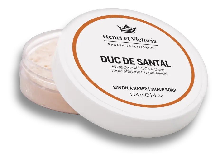 Henri Et Victoria Shaving Soap Triple Milled Duc de Santal