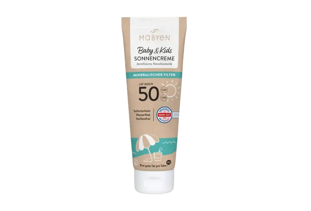 MABYEN Baby & Kids Sonnencreme Mineralischer Filter SPF 50