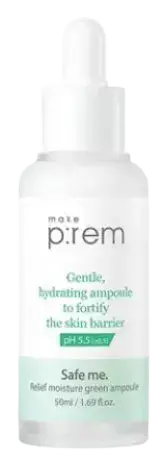 Make p:rem Safe Me. Relief Moisture Green Ampoule