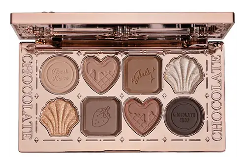 Flower Knows Chocolate Wonder-Shop Eight-Color Eyeshadow Palette 01 The Nutcracker