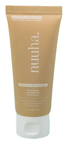 Nuuha Beauty Mugwort Hydra Bright Gentle Daily Foam Cleanser