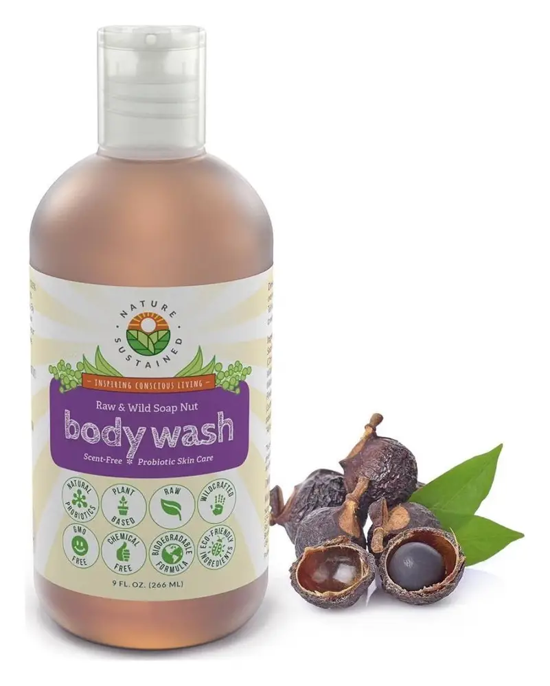 Nature Sustained Raw & Wild Soap Nut Body Wash