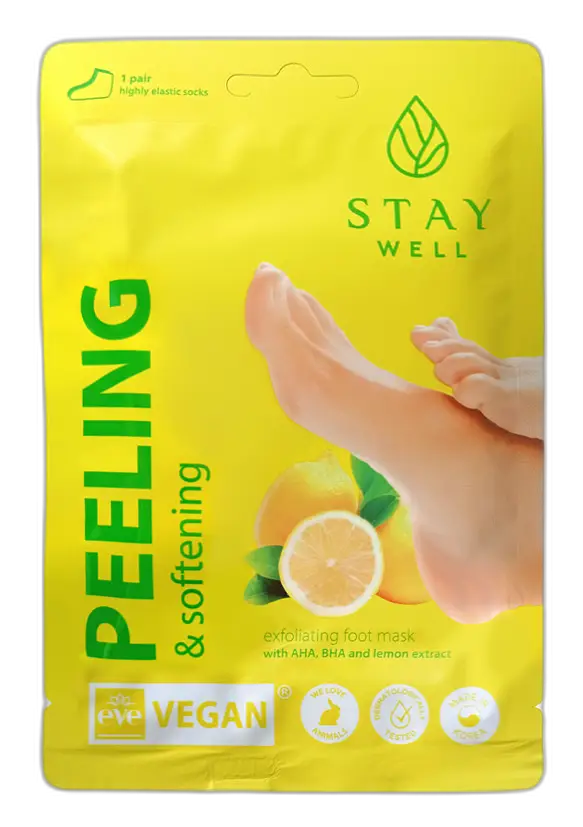 Stay Well Peeling & Softening Foot Mask Lemon