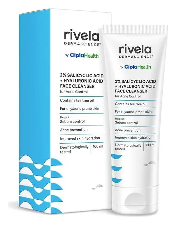 Rivela by Cipla 2% Salicylic Acid + Hyaluronic Acid Face Cleanser