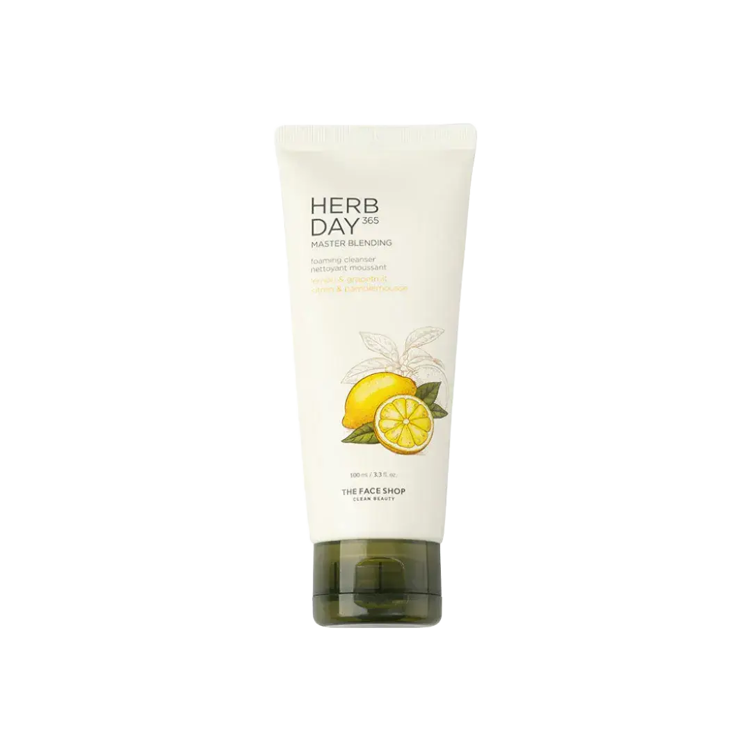 The Face Shop Herb Day 365 Master Blending Foaming Cleanser Lemon & Grapefruit
