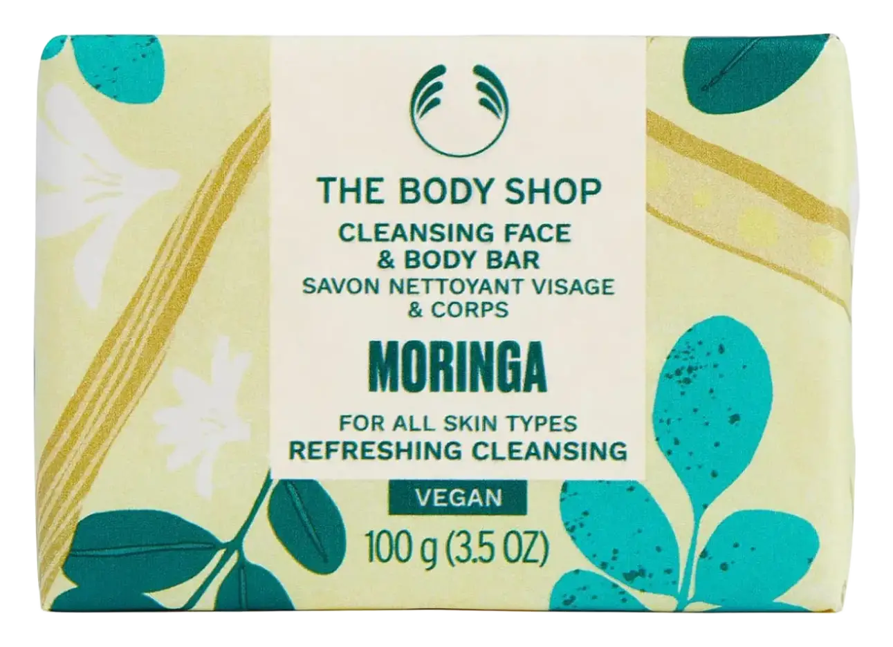 The Body Shop Cleansing Face & Body Bar Moringa