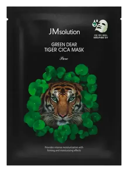 JMsolution Green Dear Tiger Cica Mask Pure