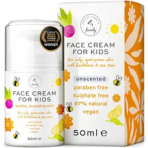 Natural Organic Family Face Cream For Kids Unscented