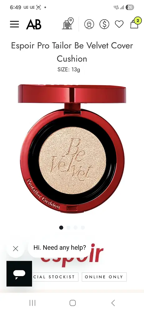Espoir Pro Tailor Be Velvet Cover Cushion