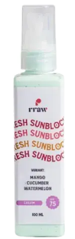 Rraw Skincare Cream Sunblock SPF 75 Cucumber Cool