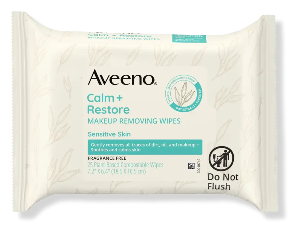 Aveeno Calm + Restore Makeup Remover Wipes