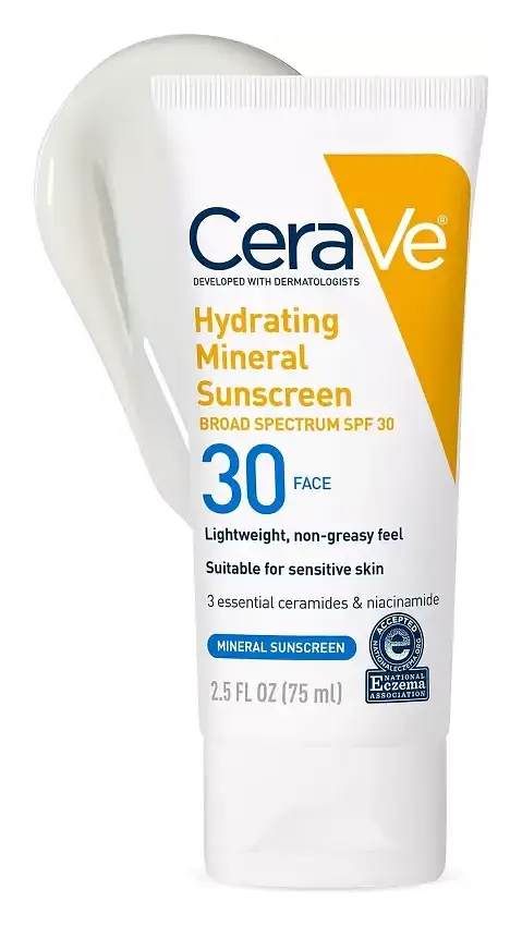 CeraVe Hydrating Mineral Sunscreen SPF 30 Face Lotion