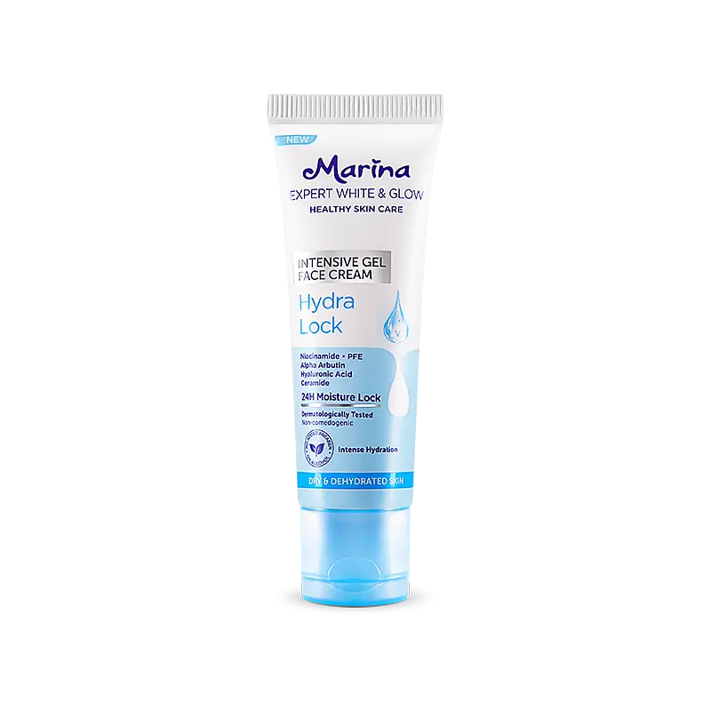 Marina Expert White & Glow Intensive Gel Face Cream Hydra Lock