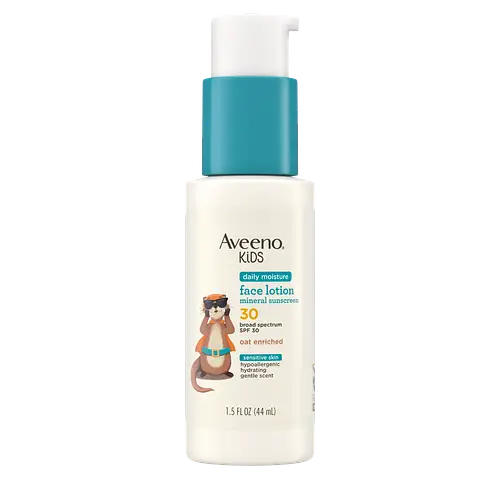 Aveeno Kids Daily Moisture Face Lotion & Mineral Sunscreen SPF 30