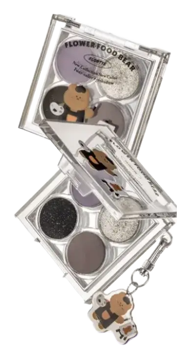 Flortte Flower Food Bear Four-Color Eyeshadow 02# Star Candy