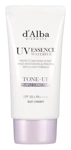D'Alba UV Essence Waterfull Tone-Up Purple Correcting Sun Cream SPF 50+