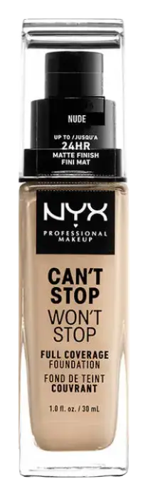 NYX Cosmetics Can't Stop Won't Stop Full Coverage Foundation 6.5 Nude