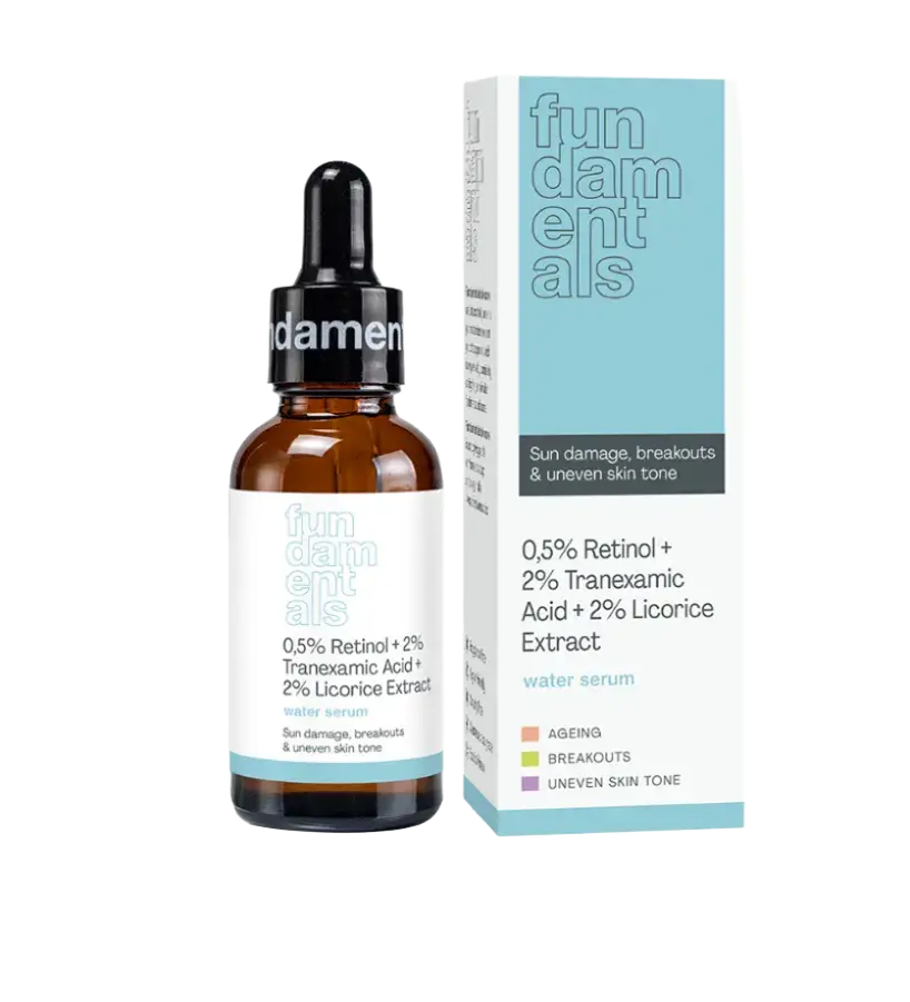 Fundamentals 0,5% Retinol + 2% Tranexamic + 2% Licorice Extract Water Serum