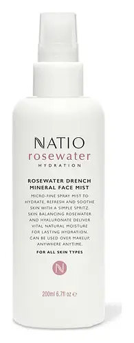Natio Rosewater Drench Mineral Face Mist