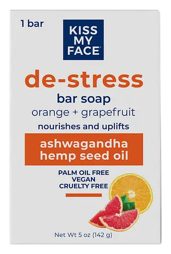 Kiss My Face De-Stress Bar Soap Orange + Grapefruit