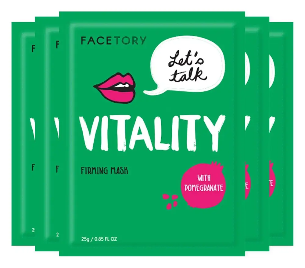 Facetory Let's Talk, Vitality Pomegranate Antioxidant Firming Mask