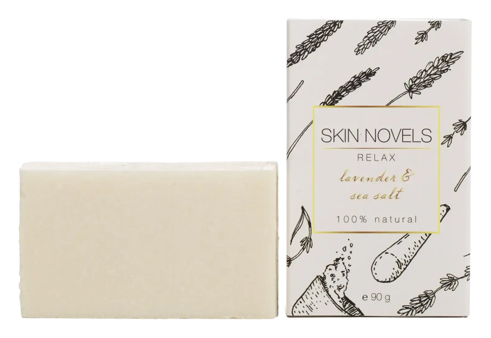 Skin Novels Relax Lavender & Sea Salt Natural Soap