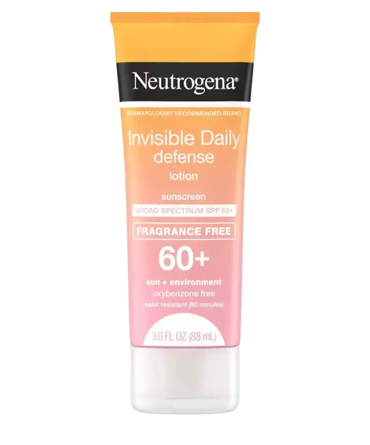 Neutrogena Invisible Daily Defense Sunscreen Lotion SPF 60+ Fragrance Free