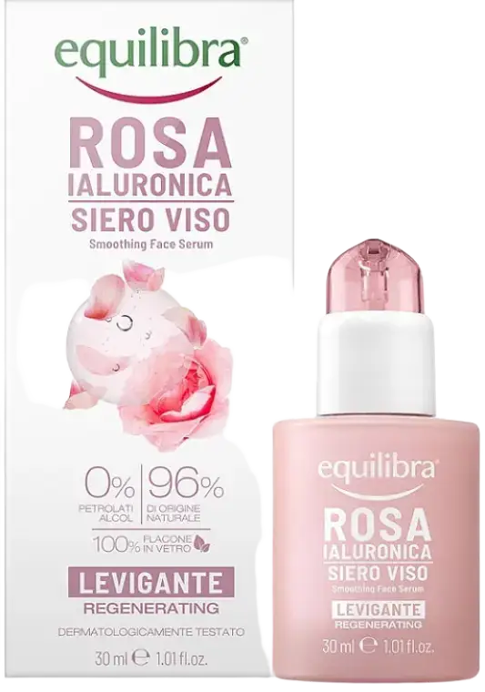 Equilibra Rose Smoothing Face Serum With Hyaluronic Acid