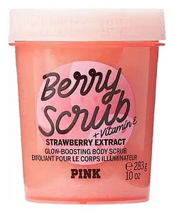 Victoria’s Secret Pink Body Scrub Strawberry Extract Glow-Boosting